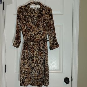 Boston Proper silk shirt dress, size 4